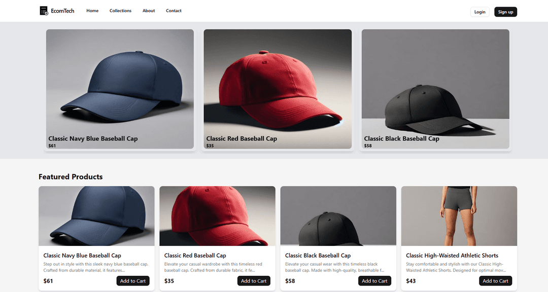 Mobile app interface