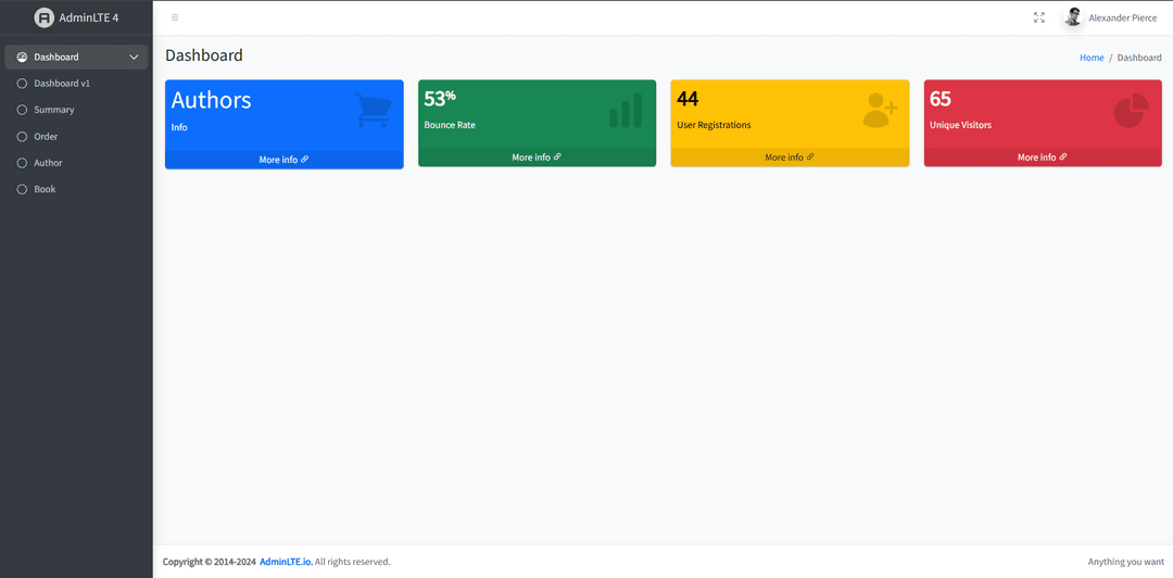 Landing template for startups